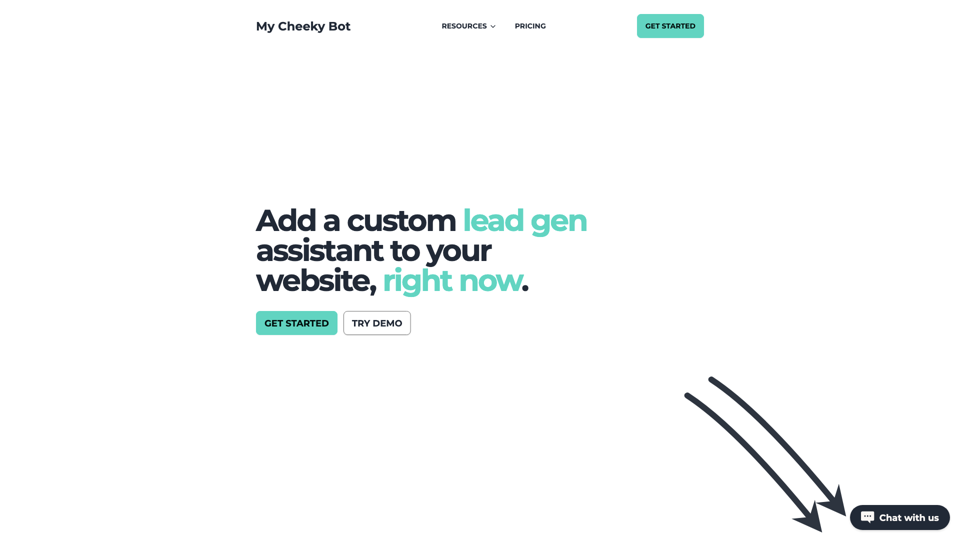 My Cheeky Bot – Create Advanced AI Bots in Minutes site's screenshot